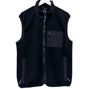 Patagonia Synchilla Fleece Vest Men's Large Black Full Zip Outdoor Casual
